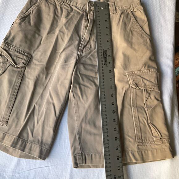 Arizona Jeans Company Men’s Cargo Khaki Shorts Size 29,Natural Beige,Big Pockets - Picture 3 of 9